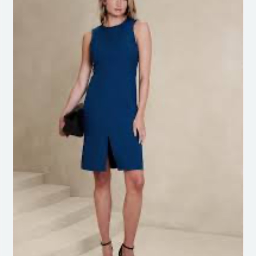 NWT Banana Republic blue sheath dress size 6